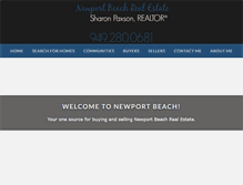 Tablet Screenshot of newportbeachrealestatecafe.com